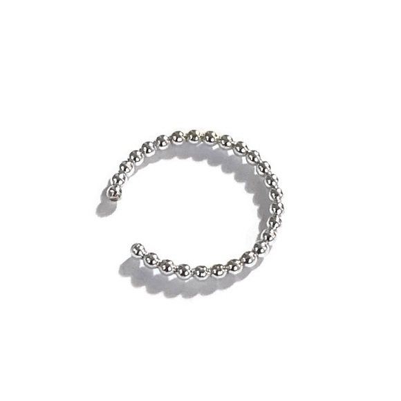 925S Beaded Ear Cuff Fake Cartilage Earring - Picture 7 of 7